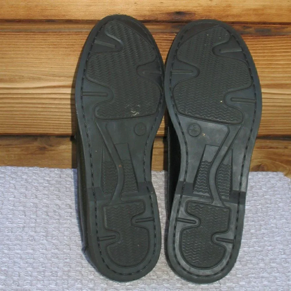 Mens Black Soft Leather Loafer 9